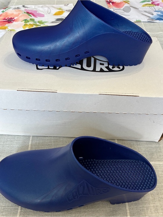Calzuro Shoes - Calzuro Metallic Blue Professional Clogs Multiple Sizes